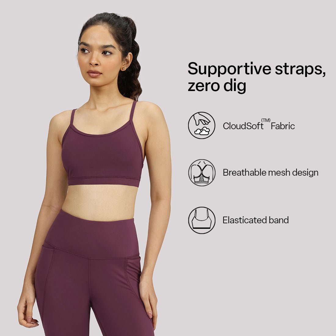 Strappy Racerback Sports Bra - BlissClub