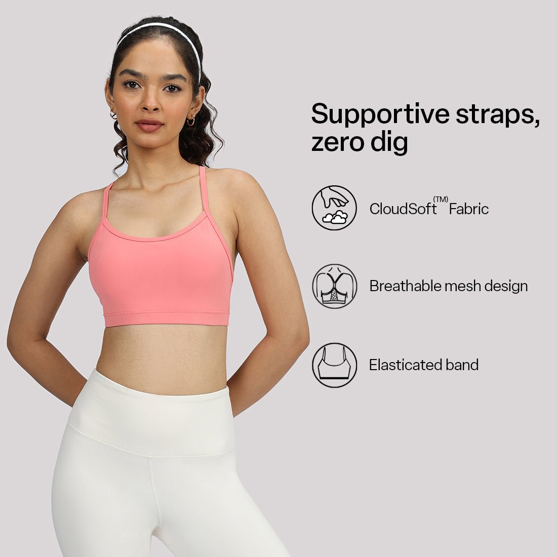 Strappy Racerback Sports Bra - BlissClub
