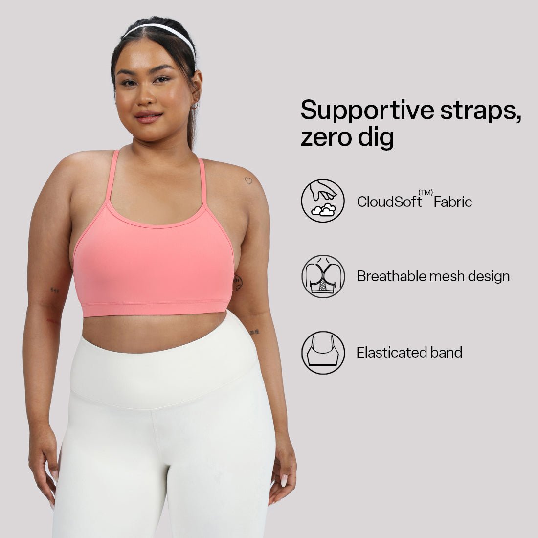 Strappy Racerback Sports Bra - BlissClub