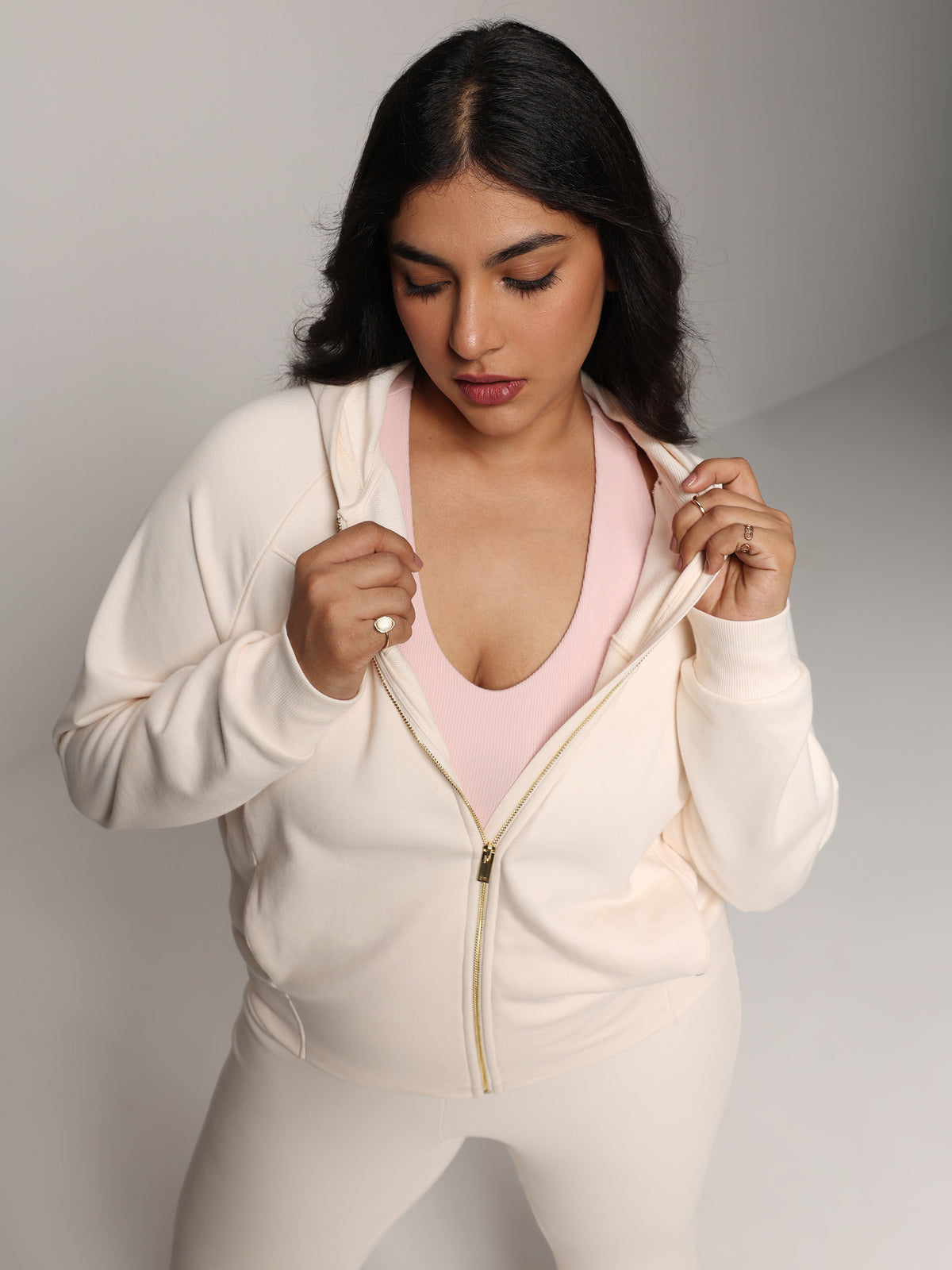 BlissTerry™ Panelled Hoodie