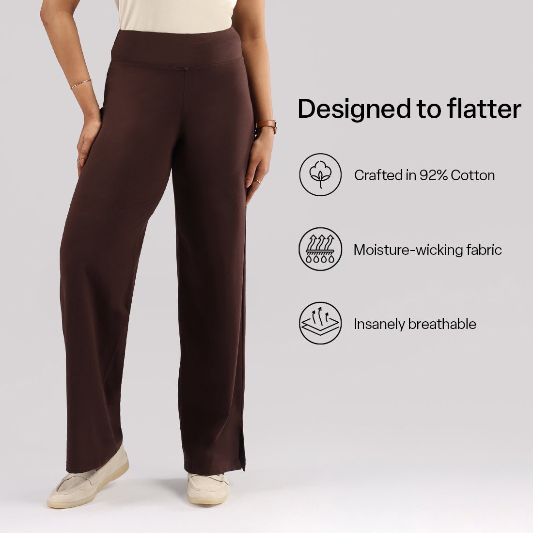 The AM:PM Air Wide Trousers - Cotton - BlissClub