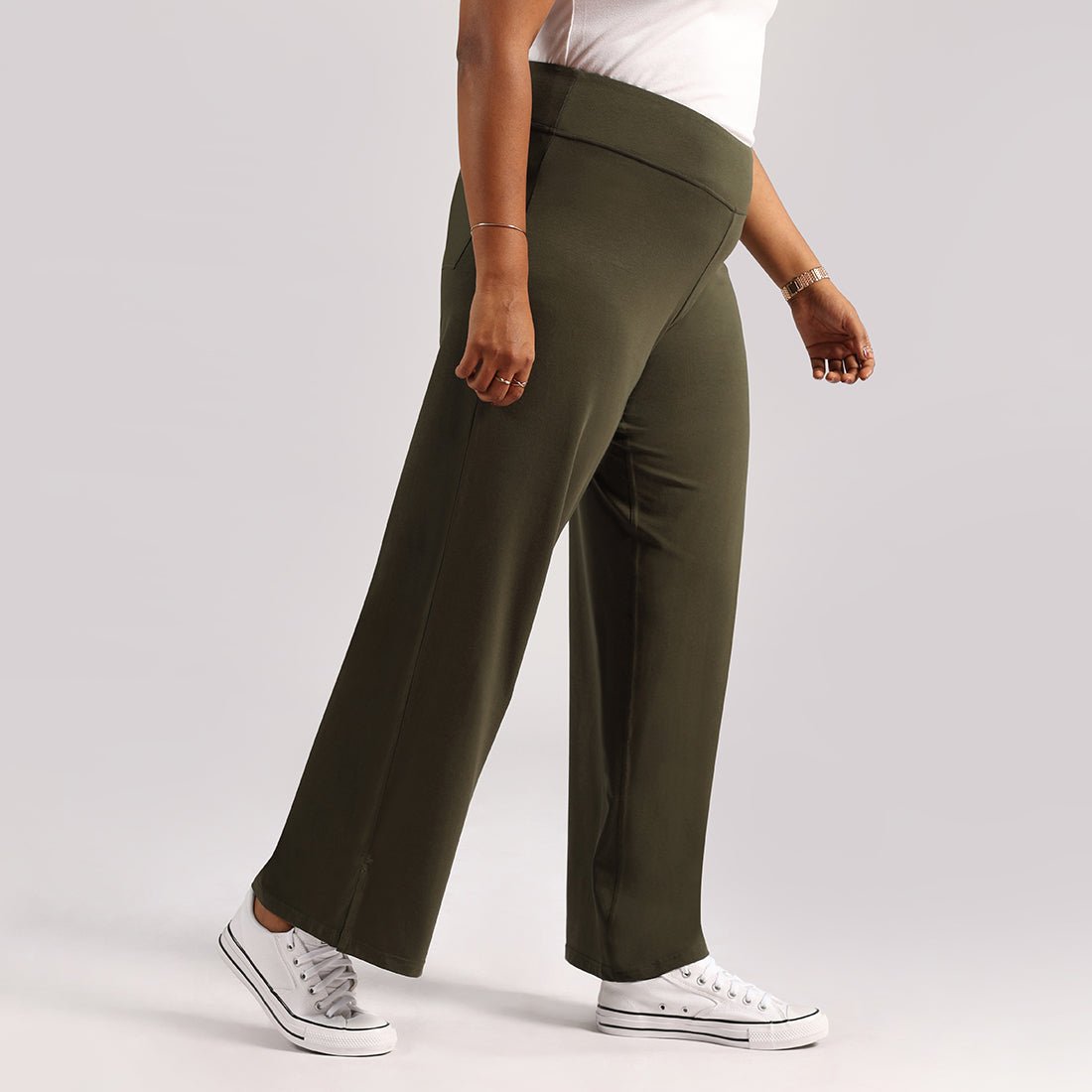 The AM:PM Air Wide Trousers - Cotton - BlissClub