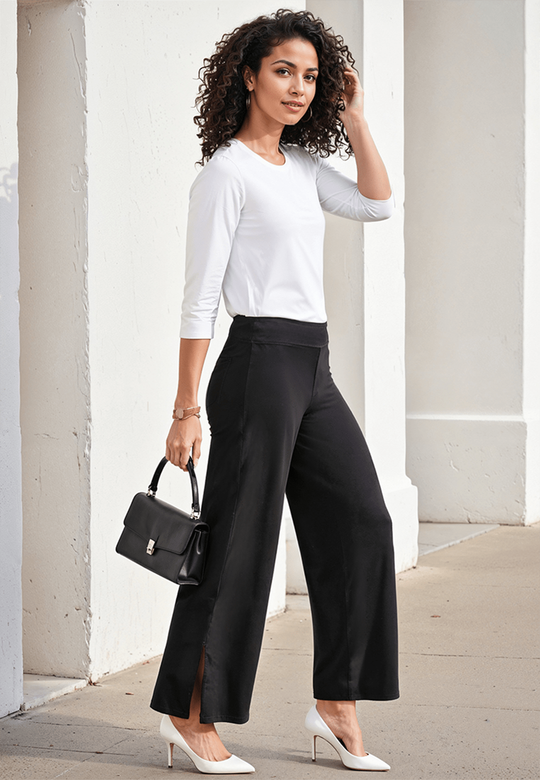 The AM:PM Air Wide Trousers - Cotton - BlissClub