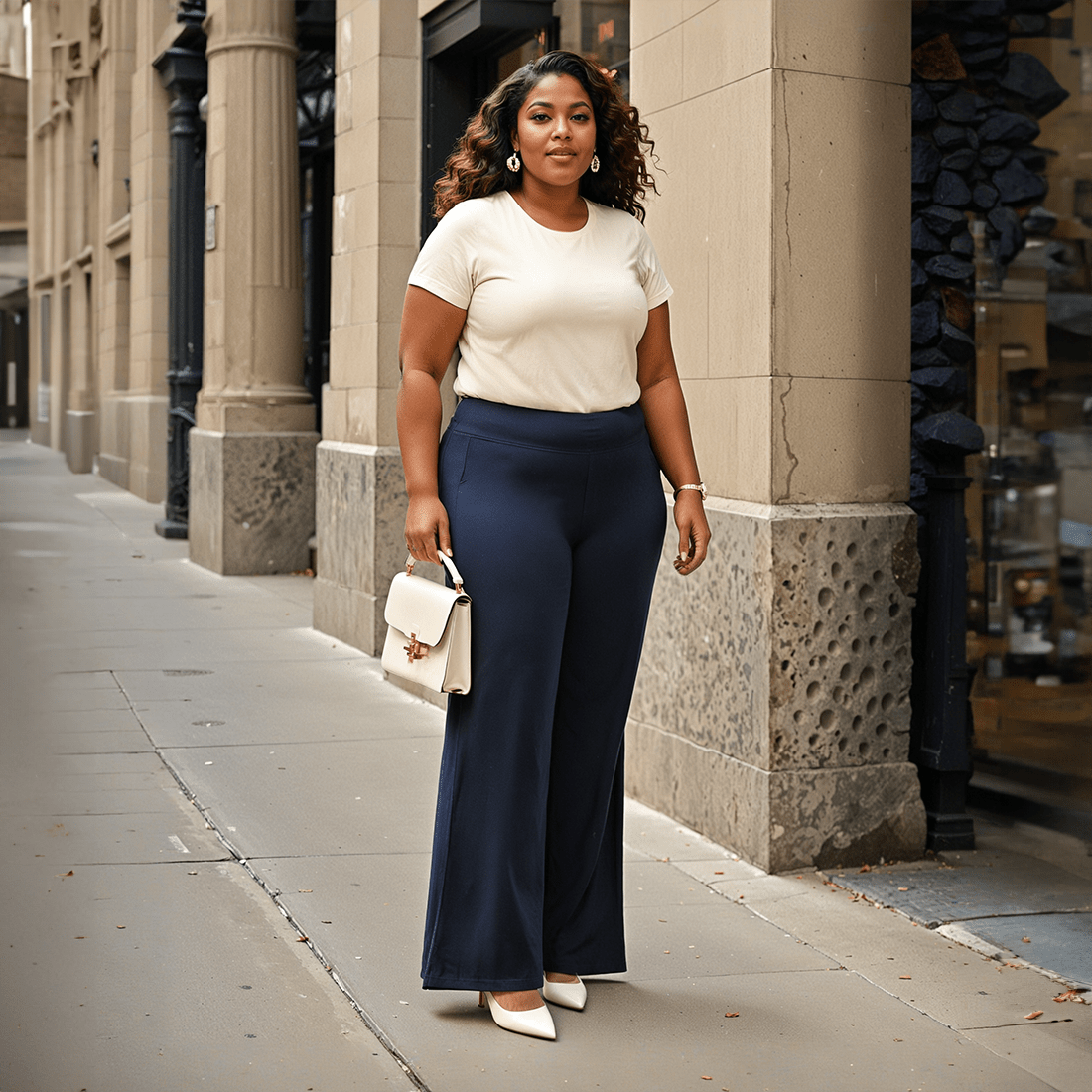 The AM:PM Air Wide Trousers - Cotton - BlissClub