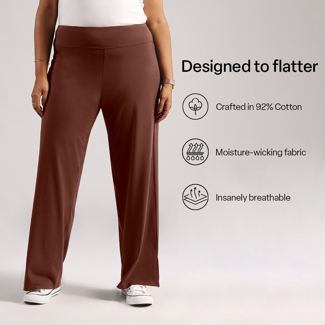 The AM:PM Air Wide Trousers - Cotton - BlissClub