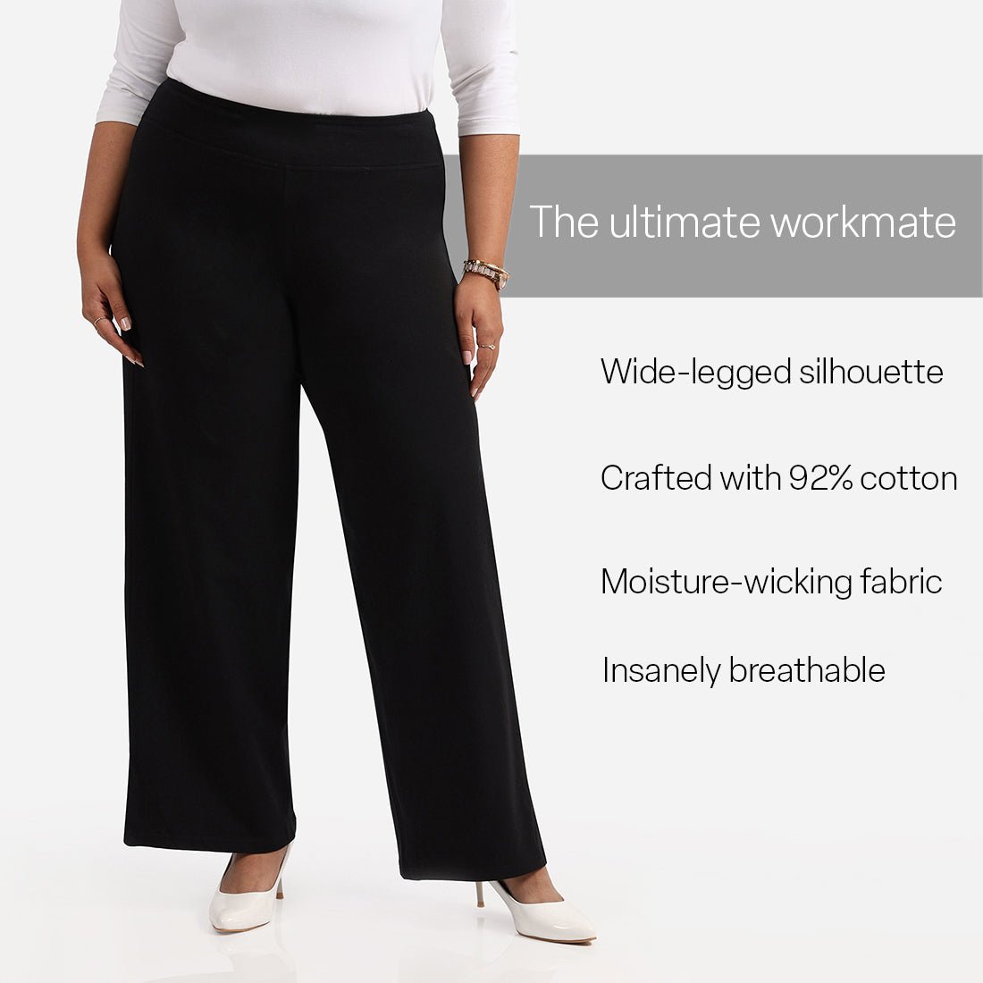 The AM:PM Air Wide Trousers - Cotton - BlissClub