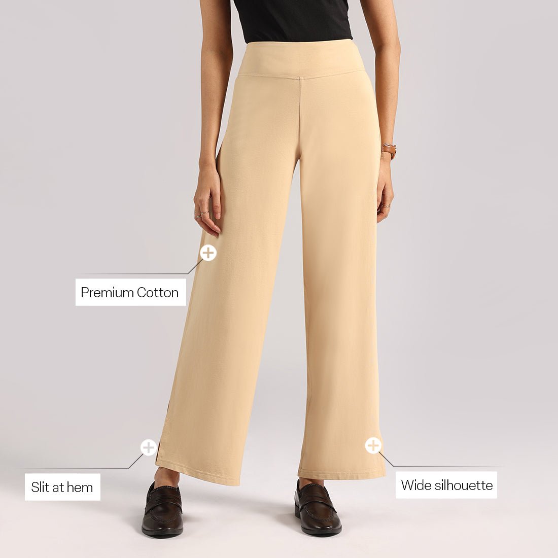 The AM:PM Air Wide Trousers - Cotton - BlissClub