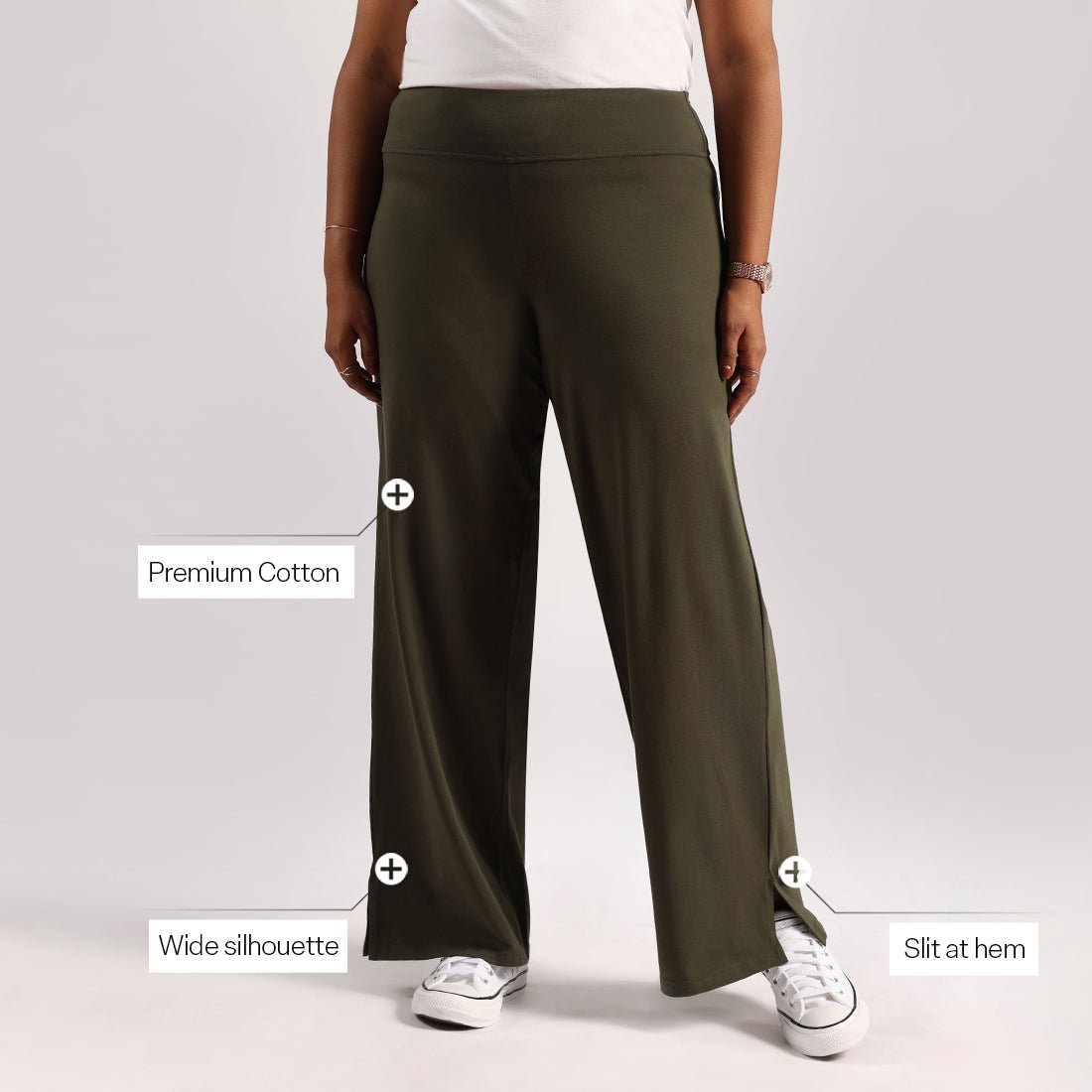 The AM:PM Air Wide Trousers - Cotton - BlissClub