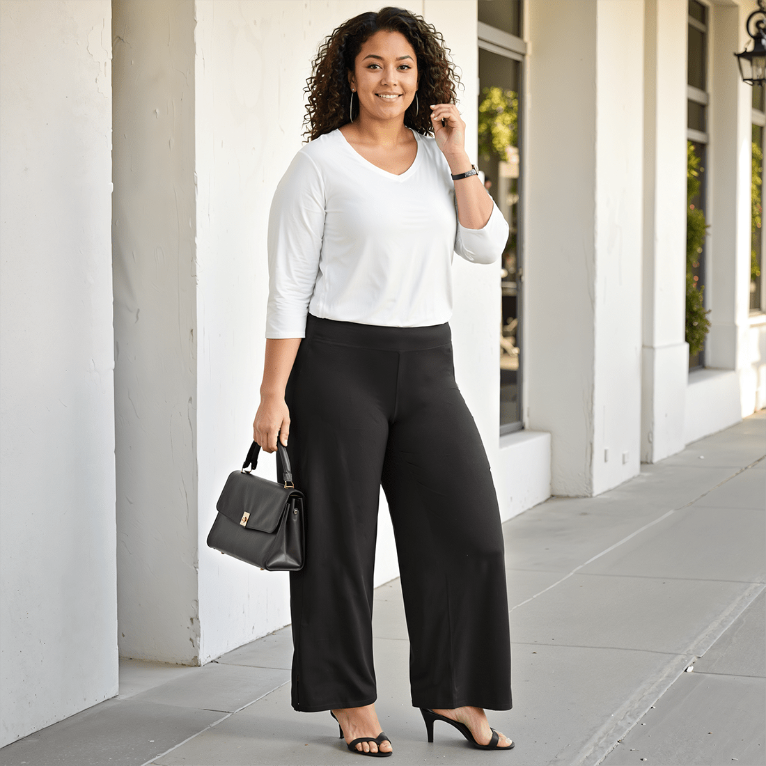 The AM:PM Air Wide Trousers - Cotton - BlissClub