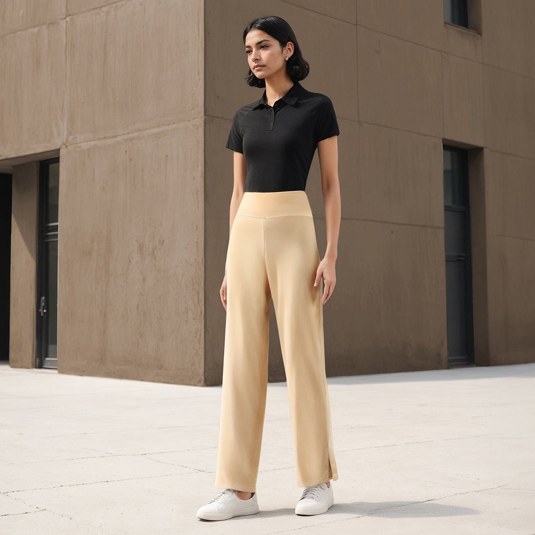 The AM:PM Air Wide Trousers - Cotton - BlissClub