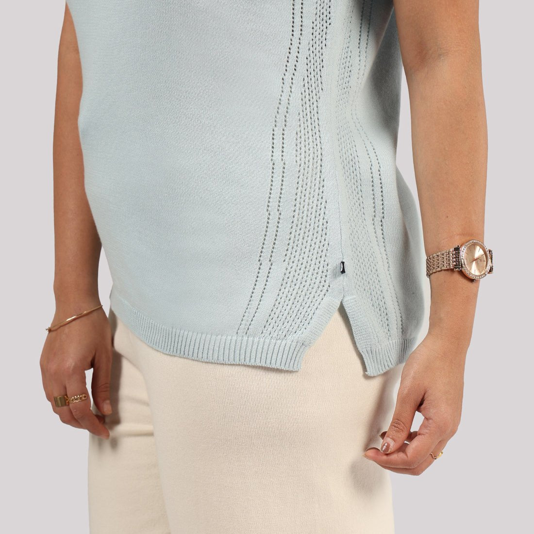 The Move All Day Pointelle Top - BlissClub