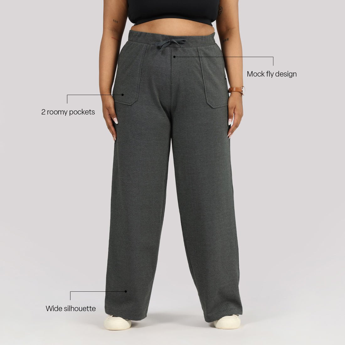 Work-To-Wine Twill Drawstring Pants - BlissClub