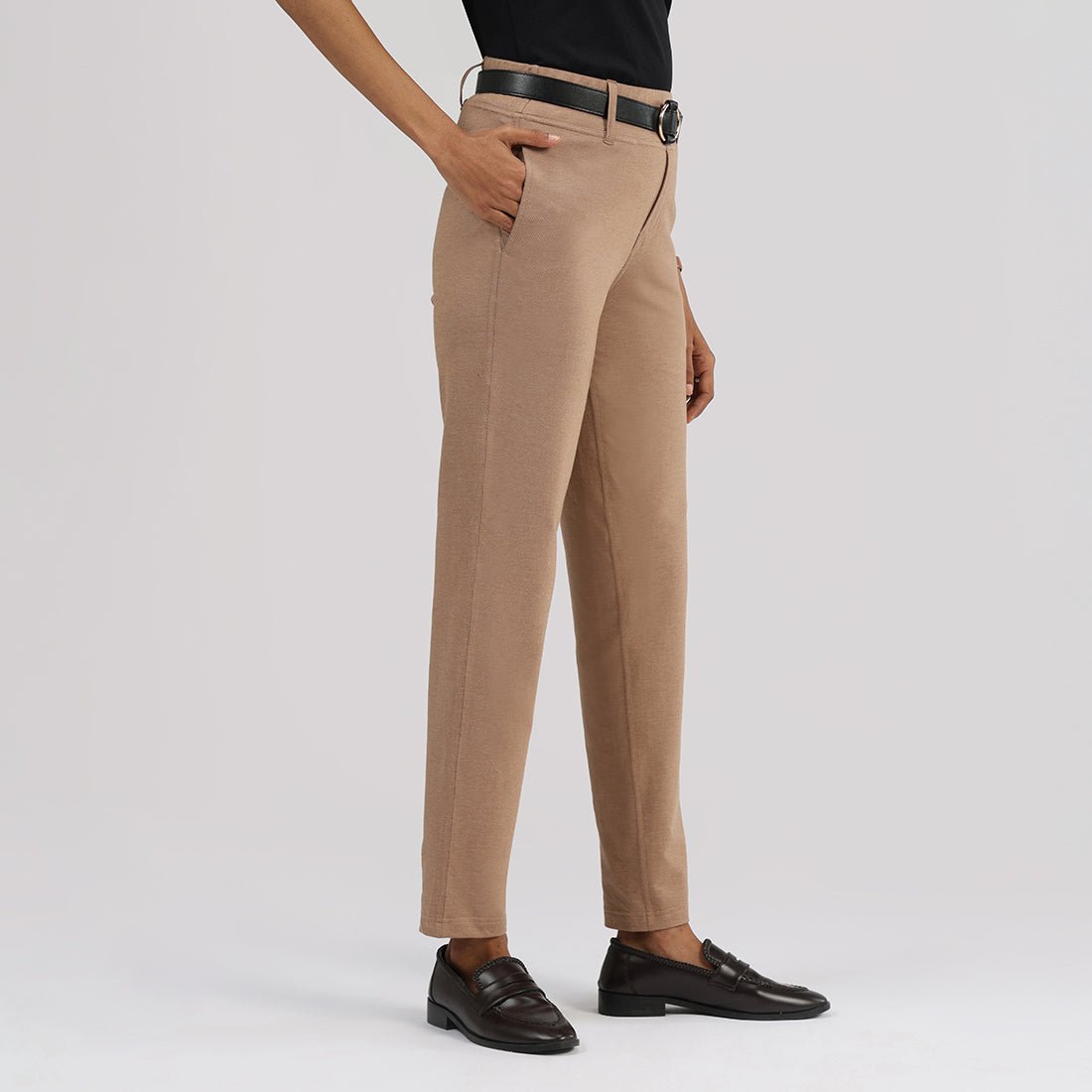 Work-To-Wine Twill Straight Pants - BlissClub