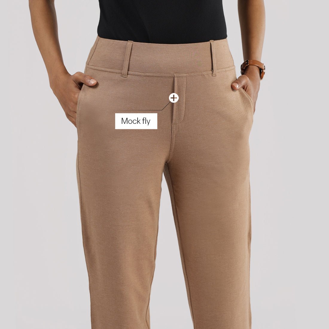 Work-To-Wine Twill Straight Pants - BlissClub