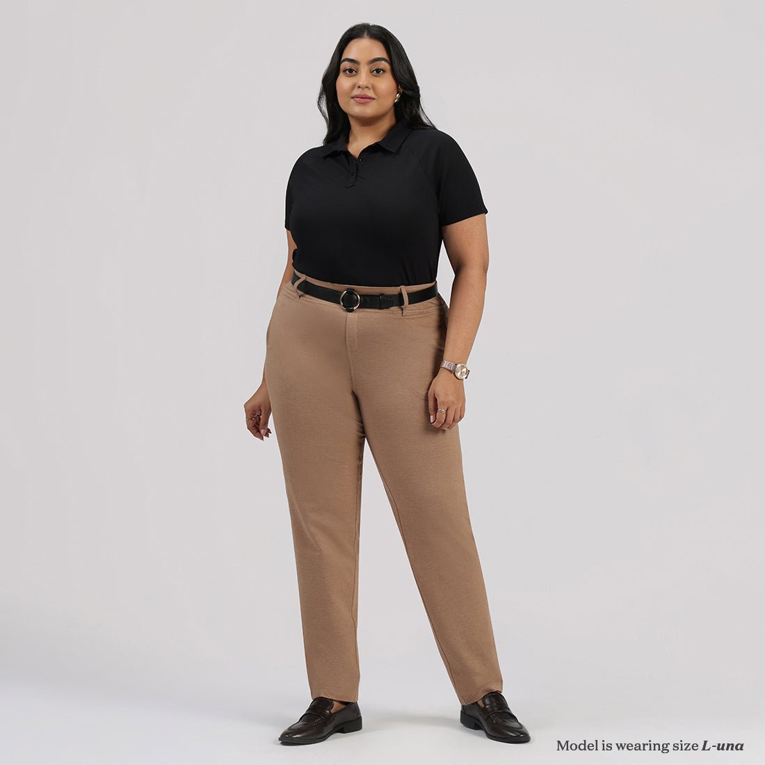 Work-To-Wine Twill Straight Pants - BlissClub