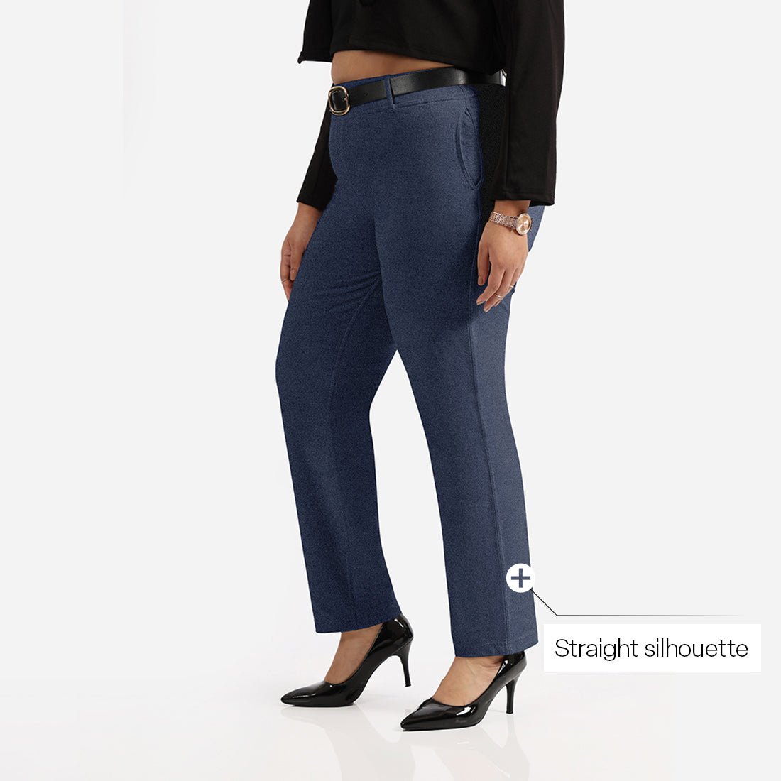 Work-To-Wine Twill Straight Pants - BlissClub