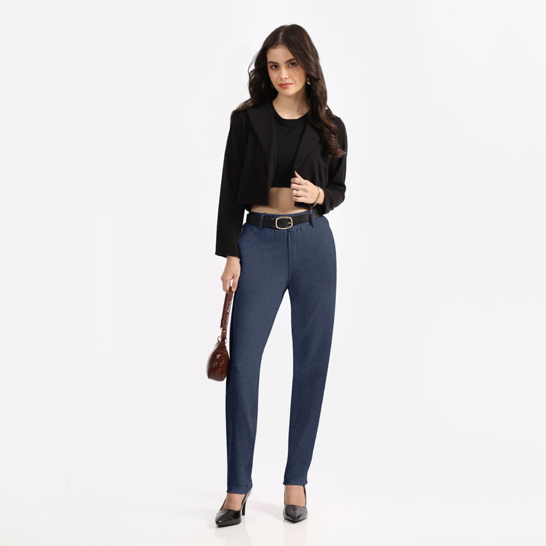 Work-To-Wine Twill Straight Pants - BlissClub