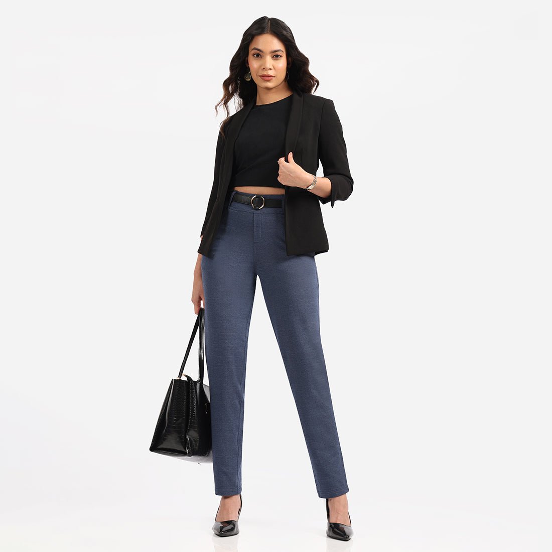 Work-To-Wine Twill Straight Pants - BlissClub