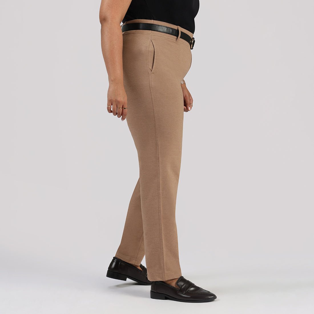 Work-To-Wine Twill Straight Pants - BlissClub
