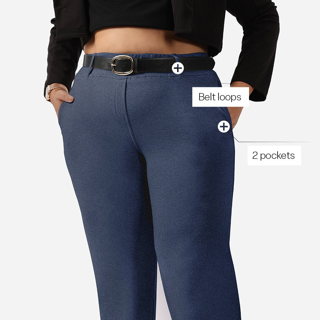 Work-To-Wine Twill Straight Pants - BlissClub