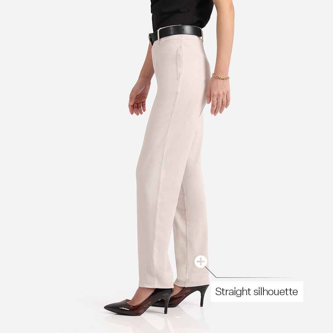 Work-To-Wine Twill Straight Pants - BlissClub