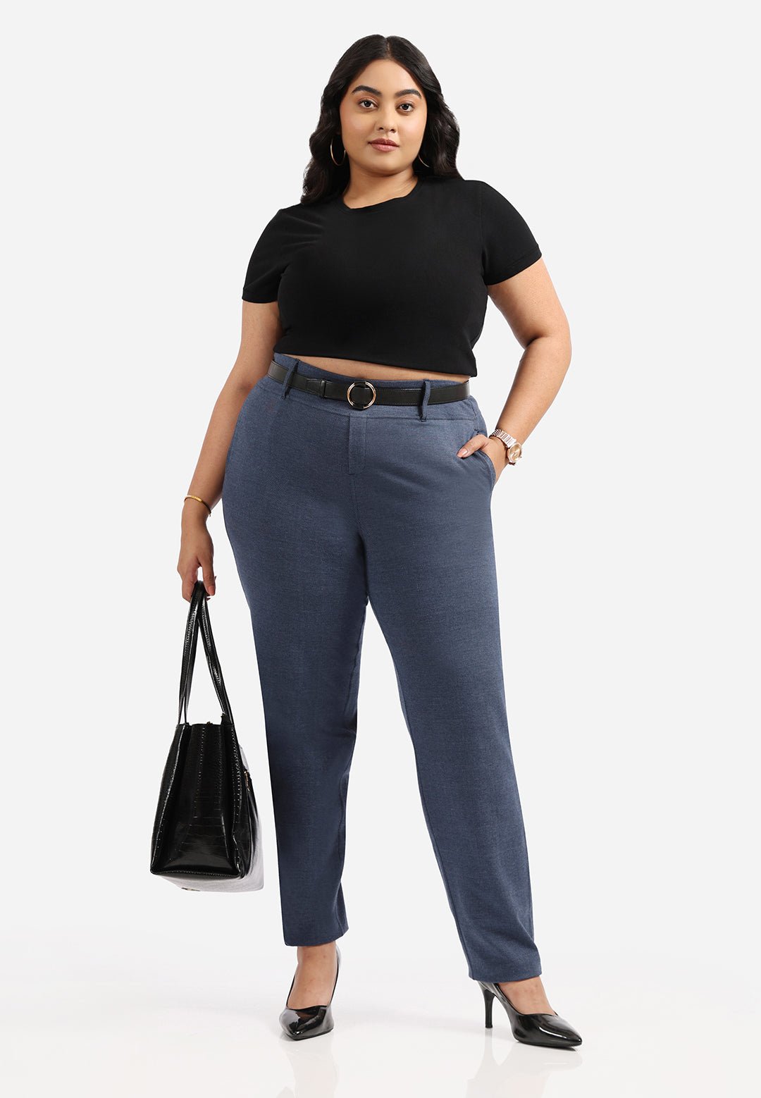 Work-To-Wine Twill Straight Pants - BlissClub