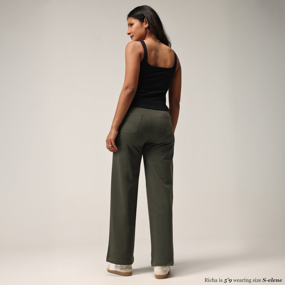 Work-To-Wine Twill Wide Dart Pants - BlissClub