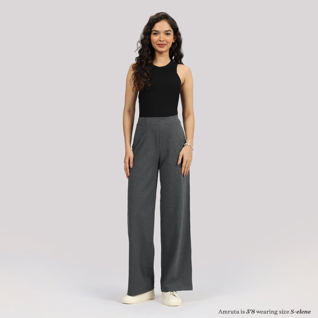 Work-To-Wine Twill Wide Dart Pants - BlissClub