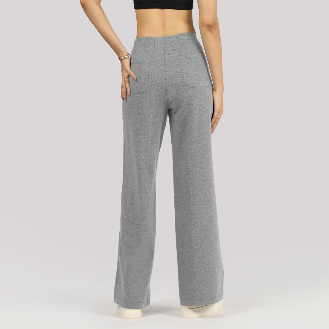 Work-To-Wine Twill Wide Dart Pants - BlissClub
