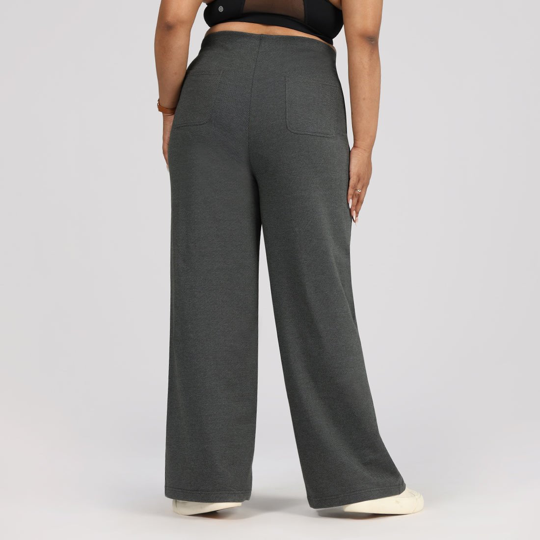 Work-To-Wine Twill Wide Dart Pants - BlissClub