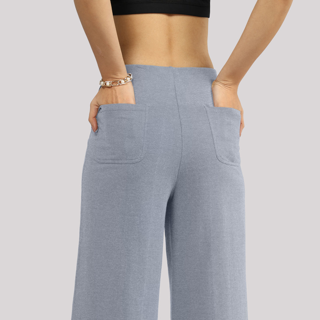 Work-To-Wine Twill Wide Dart Pants - BlissClub
