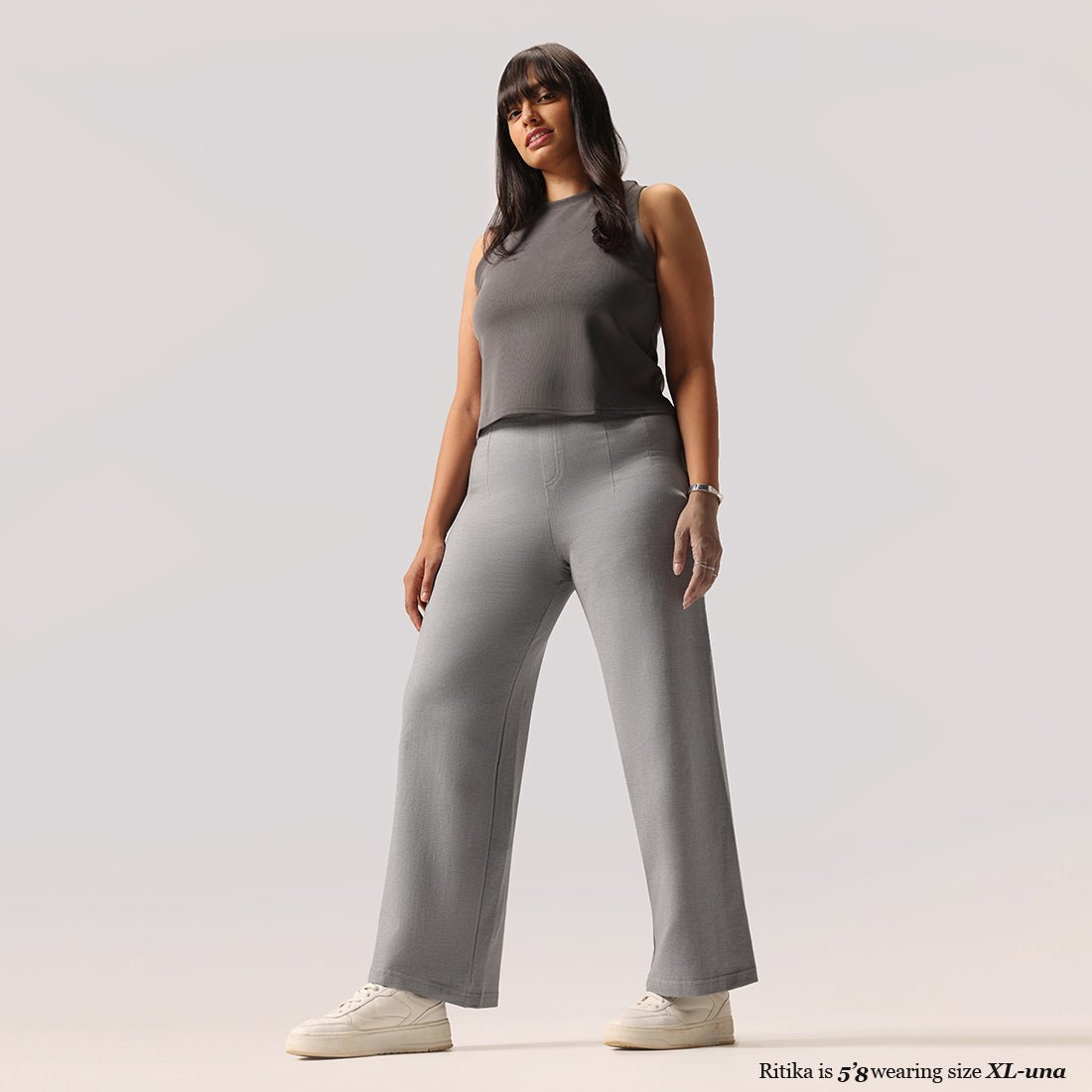 Work-To-Wine Twill Wide Dart Pants - BlissClub