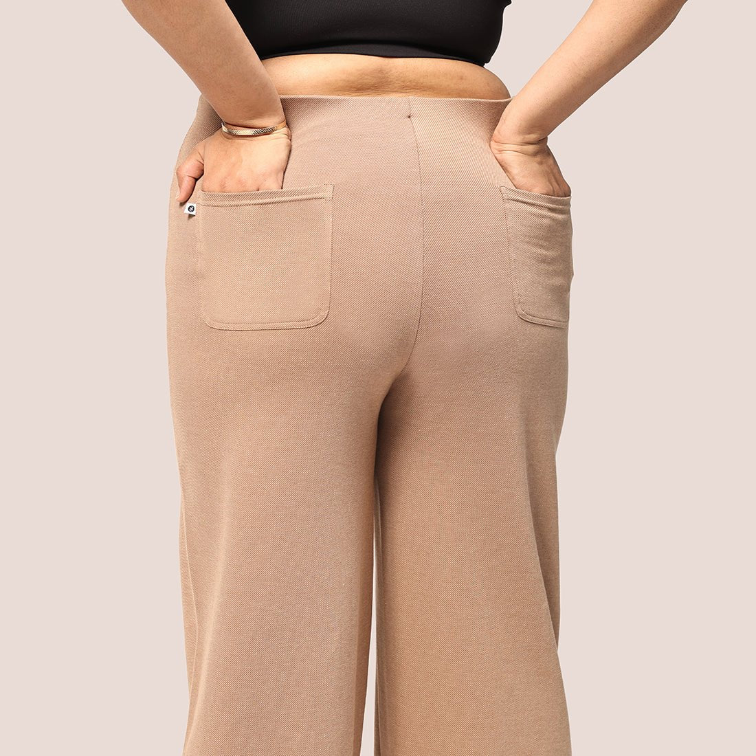 Work-To-Wine Twill Wide Dart Pants - BlissClub