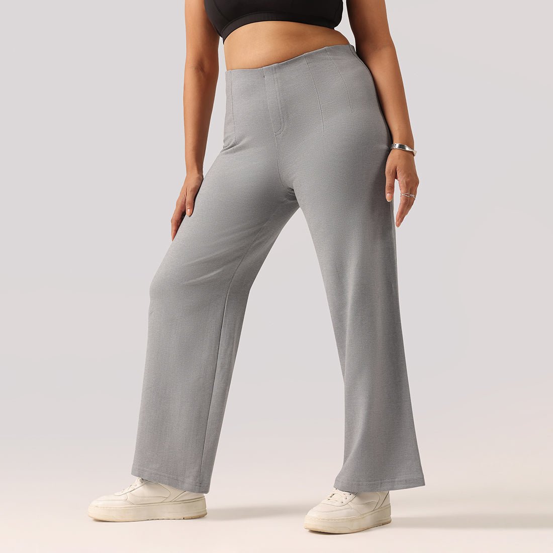 Work-To-Wine Twill Wide Dart Pants - BlissClub