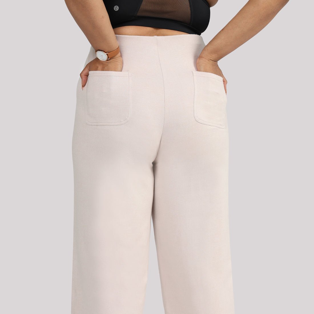 Work-To-Wine Twill Wide Dart Pants - BlissClub