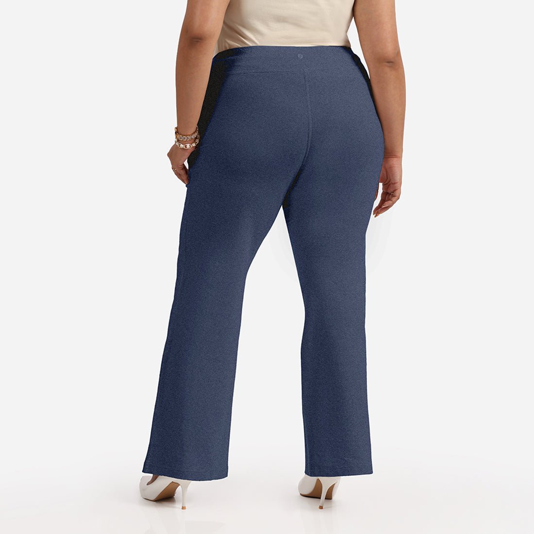Work-To-Wine Twill Wide Leg Flare Pants - BlissClub