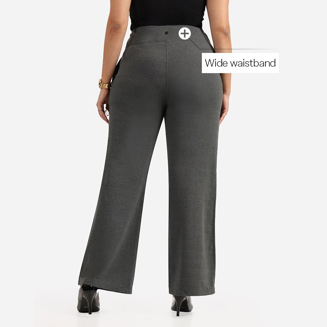 Work-To-Wine Twill Wide Leg Flare Pants - BlissClub