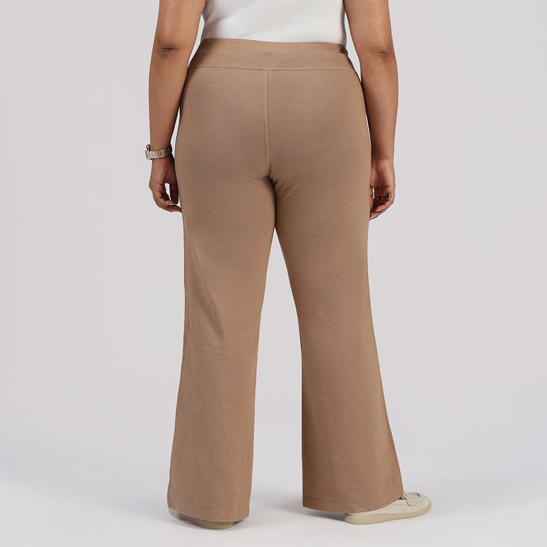 Work-To-Wine Twill Wide Leg Flare Pants - BlissClub