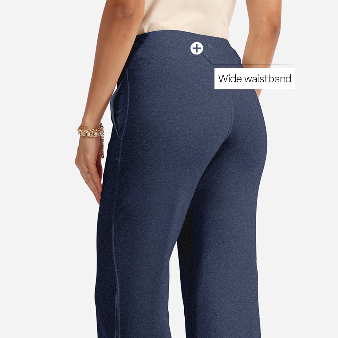 Work-To-Wine Twill Wide Leg Flare Pants - BlissClub