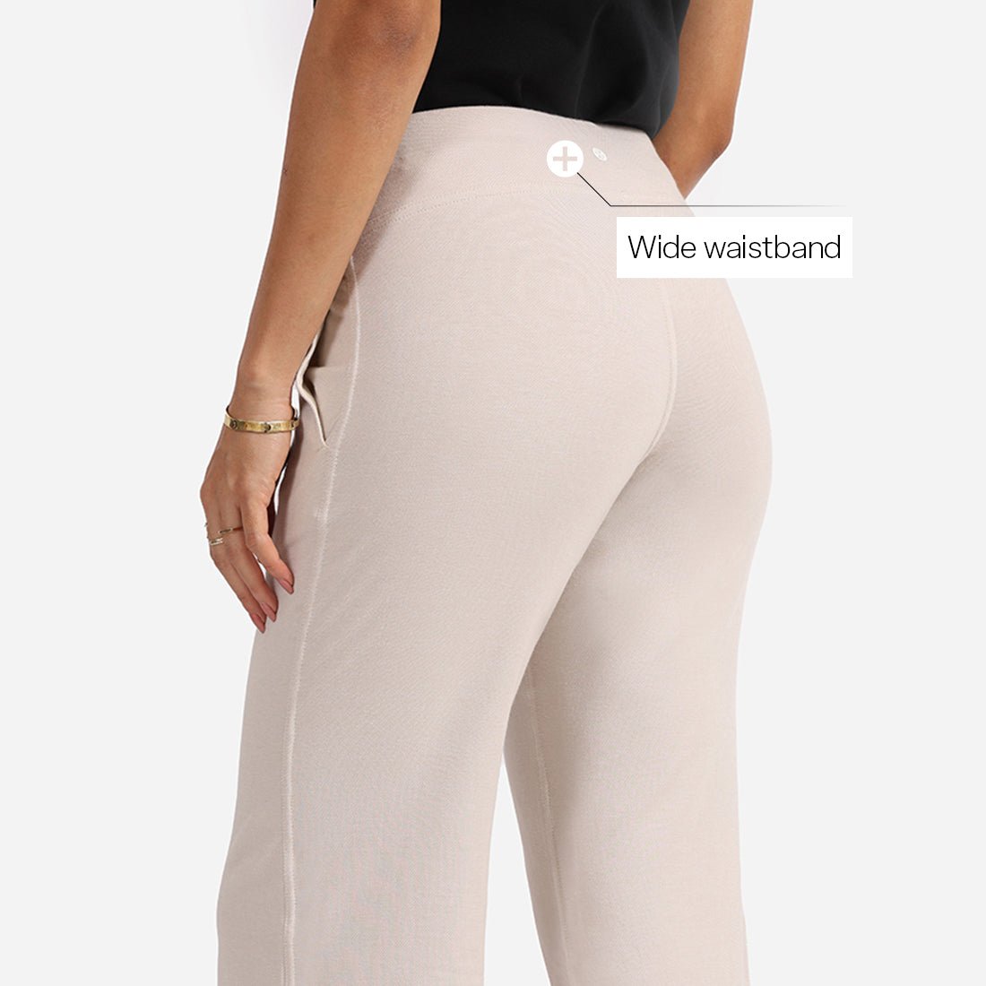 Work-To-Wine Twill Wide Leg Flare Pants - BlissClub