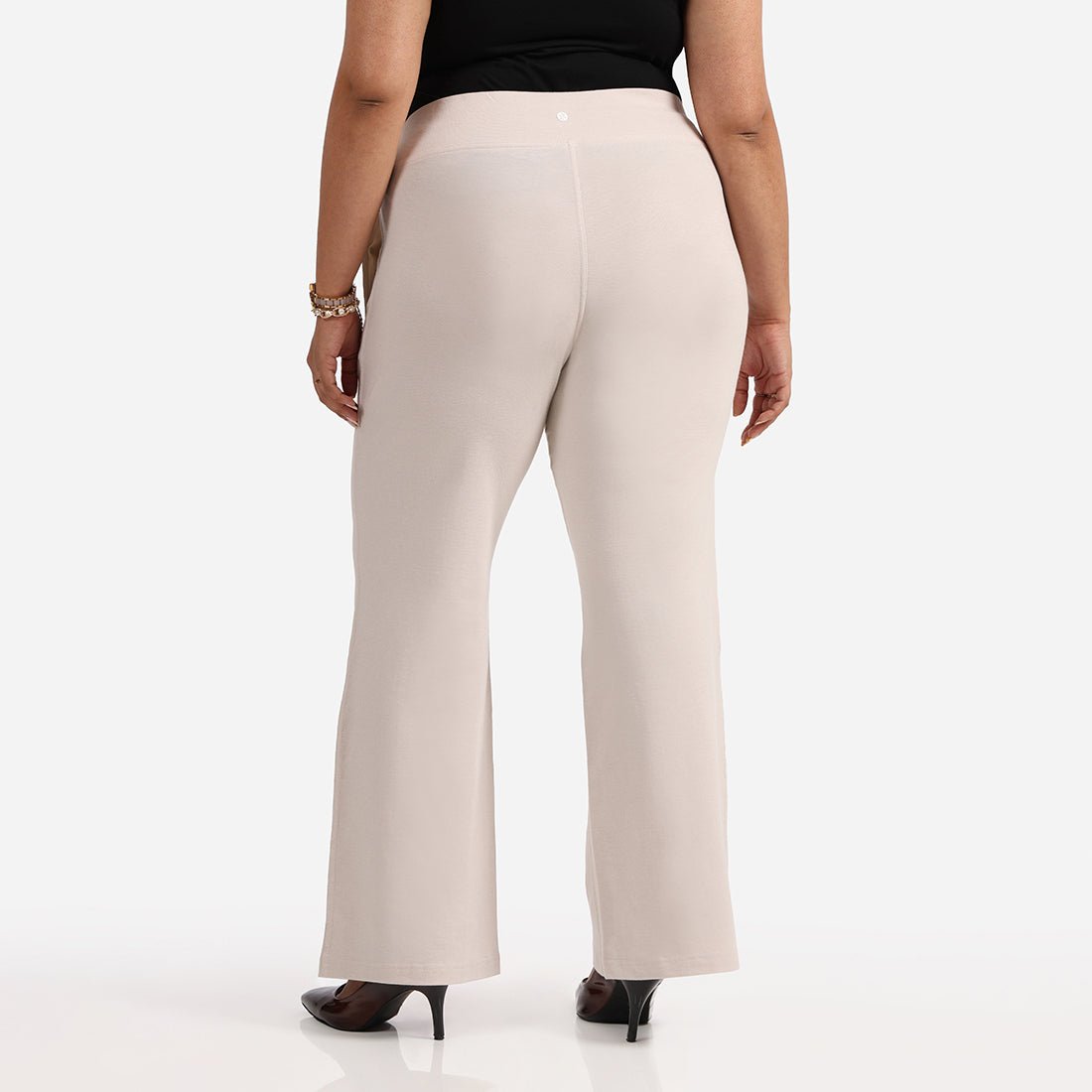 Work-To-Wine Twill Wide Leg Flare Pants - BlissClub