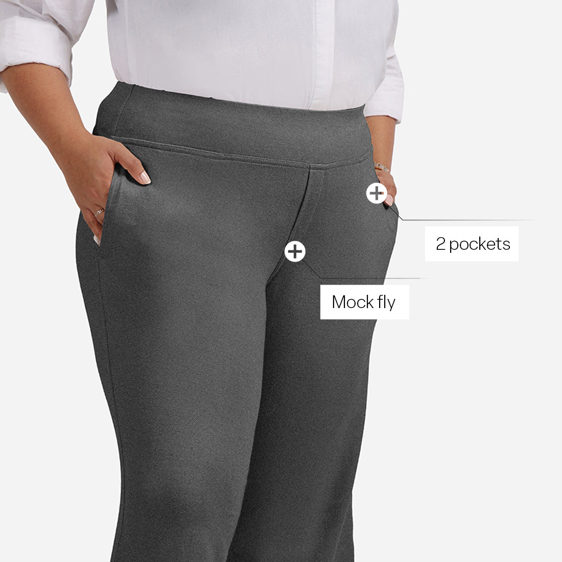 Work-To-Wine Twill Wide Leg Flare Pants - BlissClub