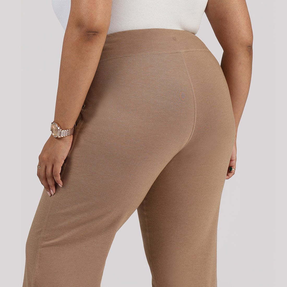 Work-To-Wine Twill Wide Leg Flare Pants - BlissClub