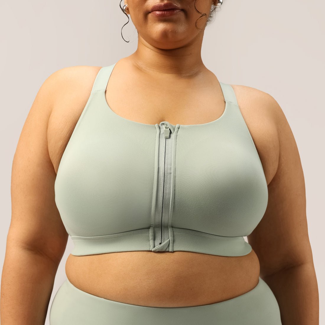 Zip-Up Sports Bra - BlissClub