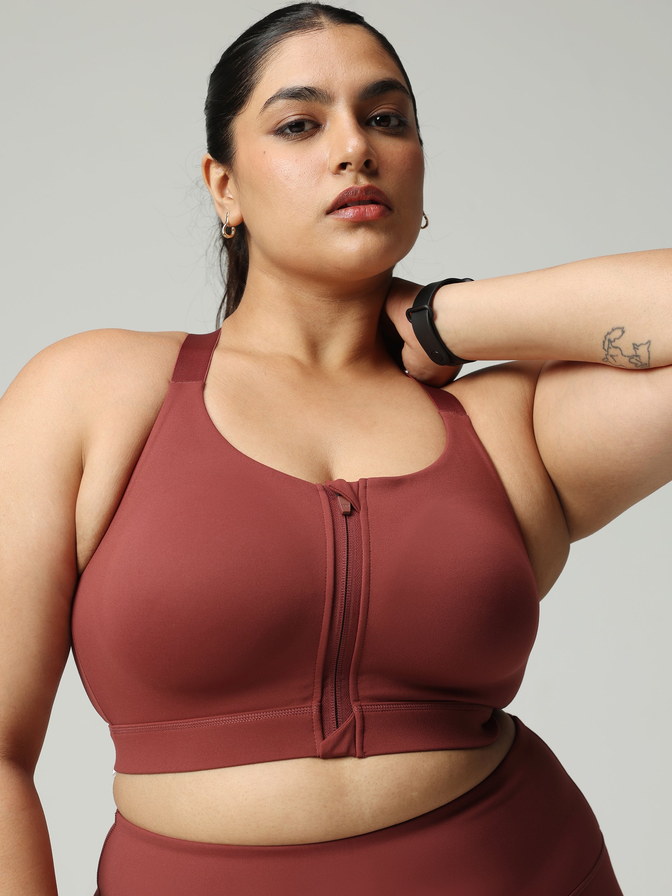 Zip-Up Sports Bra - BlissClub