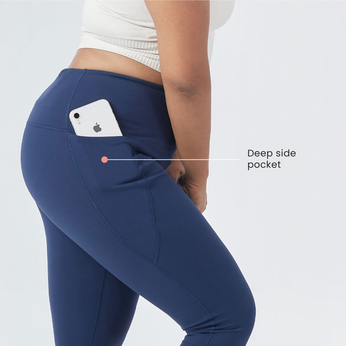 High Waisted Capris with Pockets for Women & Girls