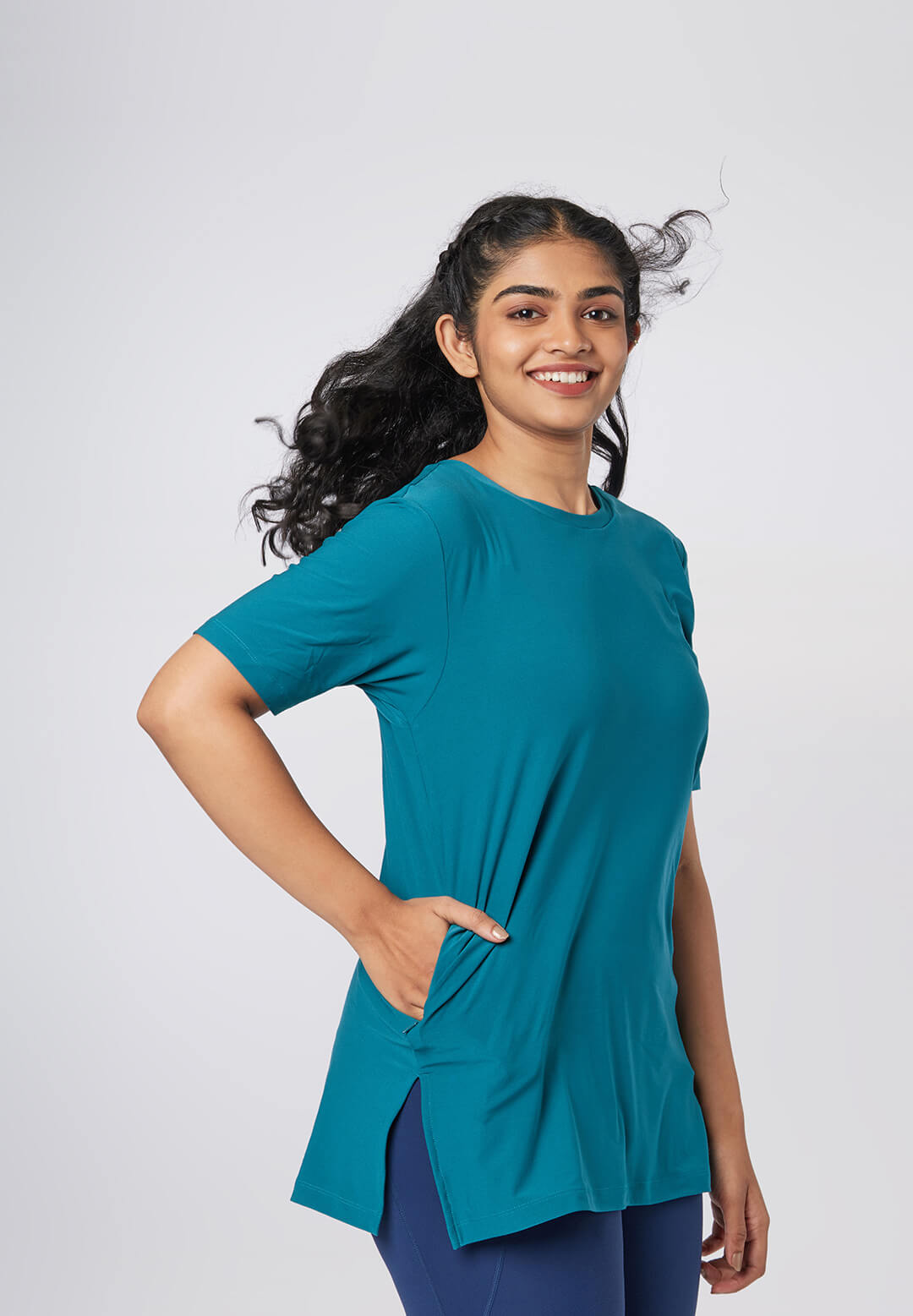 Long T-Shirts with Pockets for Women & Girls