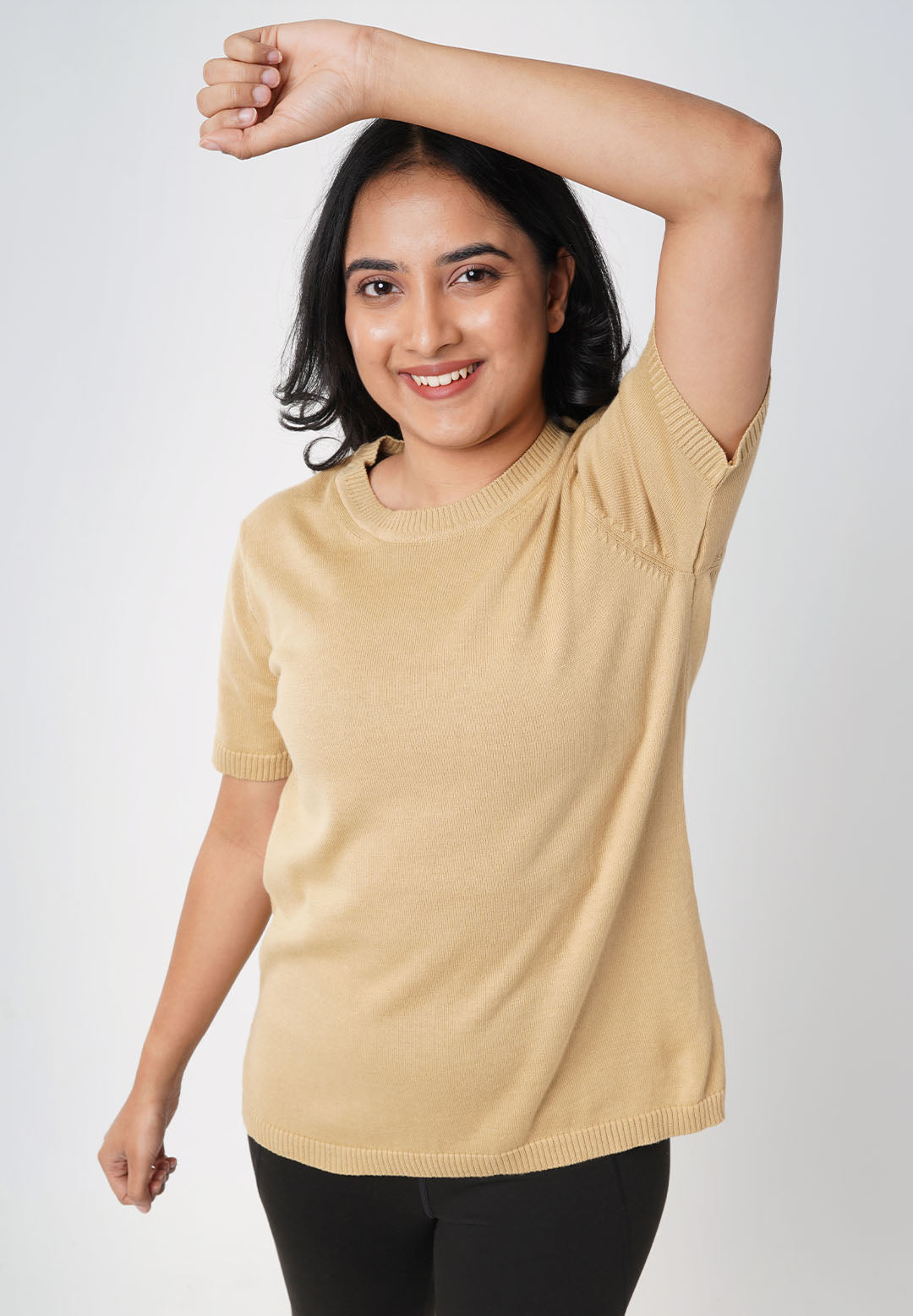 Half Sleeve Cotton Tops for Women & Girls
