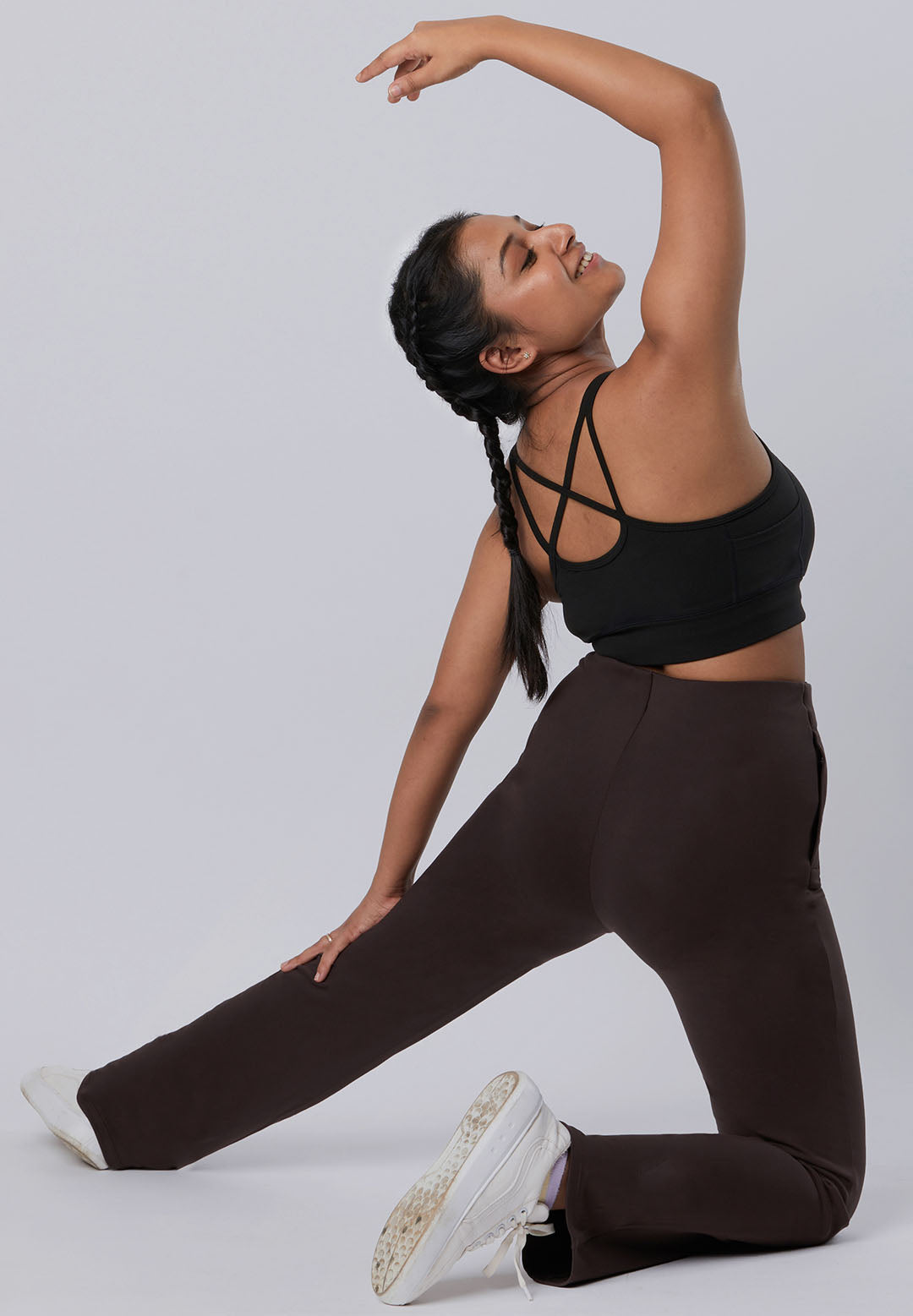 High Waisted Straight Pants with Pockets for Women
