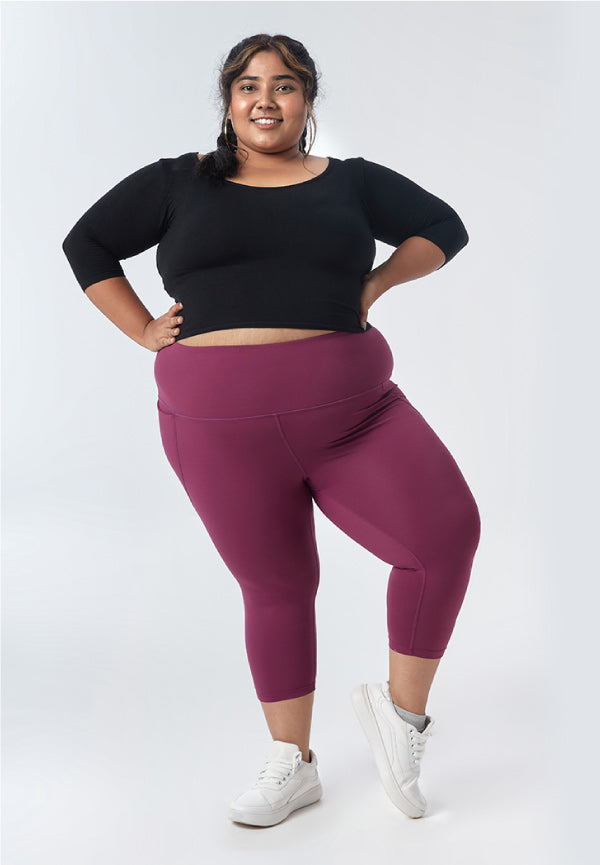 High Waisted Capris with Pockets for Women & Girls